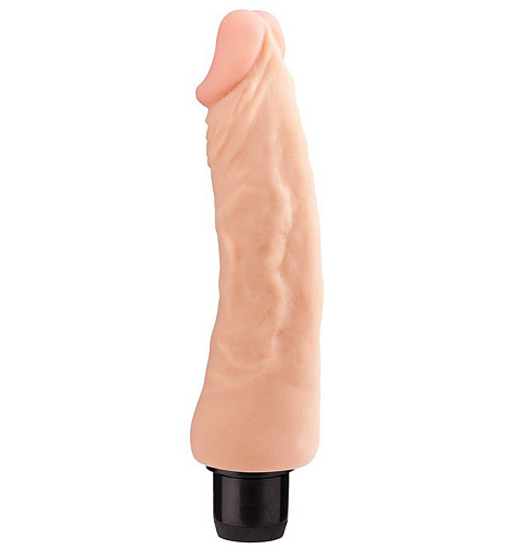 Реалистичный мультискоростной вибромассажёр телесного цвета Dream Toys REALSTUFF 5INCH VIBRATOR 20701 (16 см)