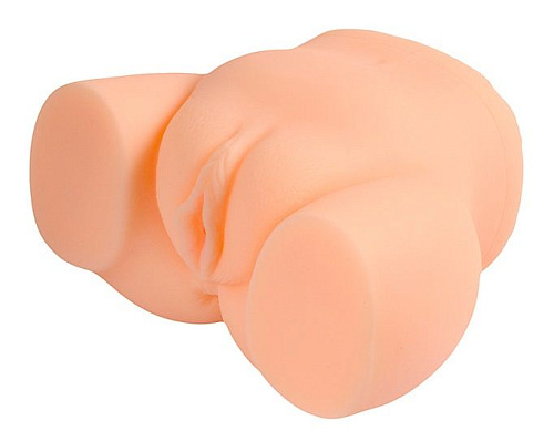 Телесный реалистичный полуторс с двумя любовными тоннелями Xise XS-MA50005