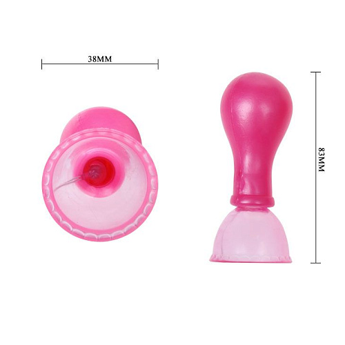 Розовые вакуумные помпы для сосков Baile Nipple Sucke BI-036019-0101