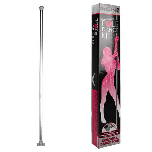 Серебрянный шест для стриптиза Lux Fetish Playtime PT-POLE1