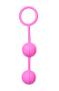 Розовые вагинальные шарики с ребрышками EDC Roze Love Balls ET004PNK