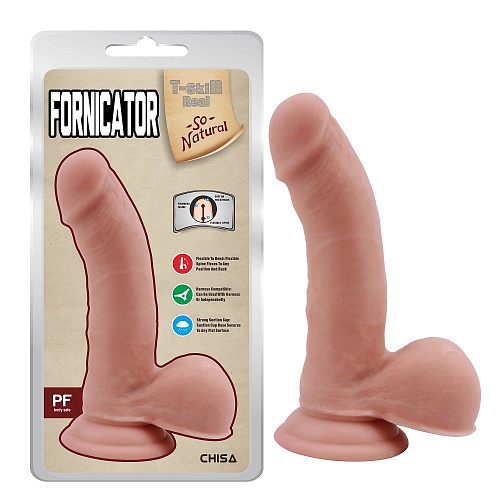 Телесный фаллоимитатор на присоске Chisa Fornicator CN-711772727 (19 см)