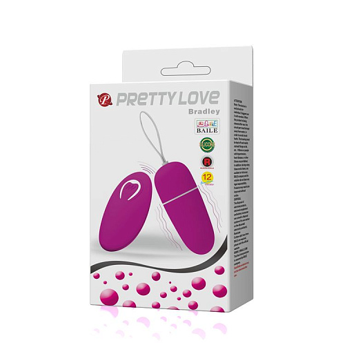 Виброяичко на радиоуправлении розового цвета Baile Bradley BI-014377W