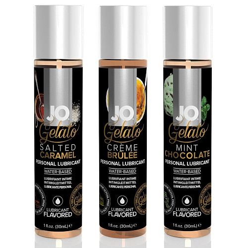 Подарочный набор вкусовых лубрикантов System JO Tri-Me Triple Pack Gelato JO10059