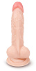 Телесный фаллоимитатор с присоской Brazzers DWS024 (17,5 см)