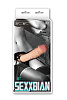 Телесный вибратор с креплением на поясе кольцом NMC SEXXBIAN 8INCH VIBRATING DONG HARNESS 111755 (20,5 см)