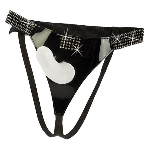 Страпон со стразами California Exotic Novelties Bound By Diamonds SE-2658-15-3