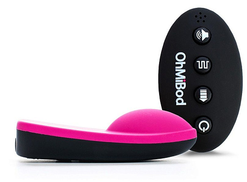 Чёрно-розовый клиторальный вибромассажёр OhMiBod Club Vibe 3 OH Music E25578