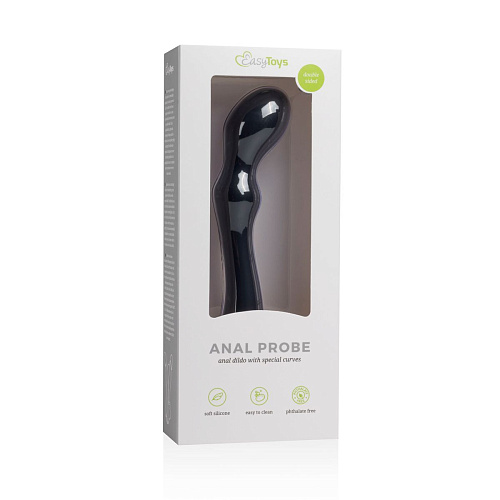 Чёрный стимулятор простаты EDC Wholesale Anal Probe №3 ET348BLK (18 см)