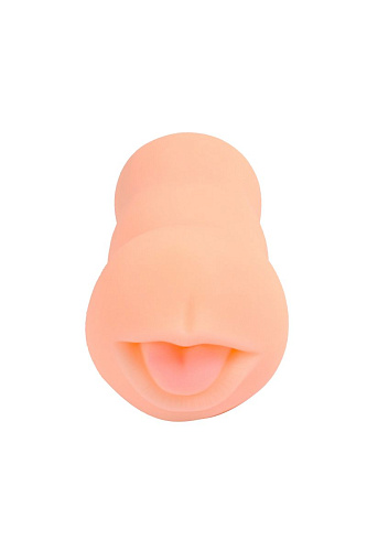Мастурбатор-ротик телесного цвета с реалистичной внутренней текстурой Xise XS-MA60061