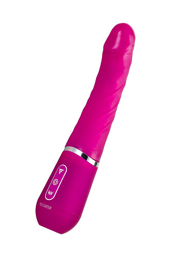 Розовый нереалистичный вибратор Ailighter Smart Telescopic Lover 191524 (27,1 см)
