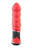 Красный вибратор-ёлочка ToyFa 901334-9 (11,4 см)