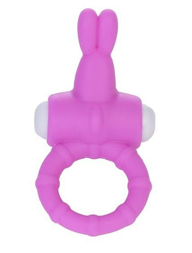 Розовое виброкольцо для пениса Lovetoy Power Rabbit Clit Cockring LV1423-pink