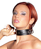 Чёрный BDSM-ошейник Orion Leather Collar 0254207