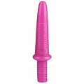 Розовый анальный стимулятор Сумерки богов «Буравчик» 1017-55 BX DD (31 см)