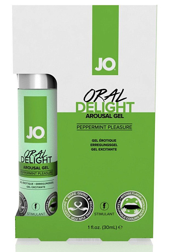 Ментоловый лубрикант для оральных ласк System JO Oral Delight Peppermint Pleasure JO40482 (30 мл)