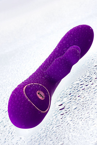Фиолетовый вибратор с вакуумной стимуляцией клитора JOS JUM 783015 (21 см)