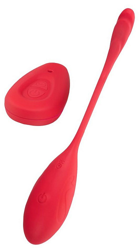 Красное виброяйцо Levett Alina 19009