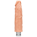 Телесный реалистичный вибратор Shots Media BV Vibrating Dildo REA088FLE (25 см)
