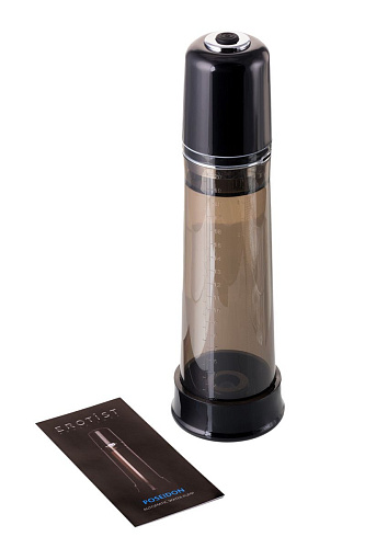 Чёрная гидропомпа Erotist Poseidon 549002