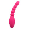 Розовый анальный вибростимулятор-ёлочка Howells Lovers Beads 174201pink (19 см)
