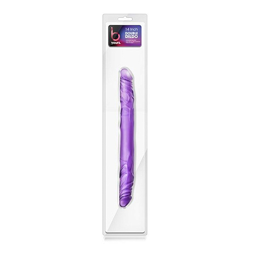 Фиолетовый двусторонний фаллоимитатор Blush Novelties 14 Inch Double Dildo BL-29751 (35 см)