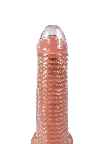 Закрытая, прозрачная, увеличивающая насадка с волнами Kanikule SK101 (17 см)