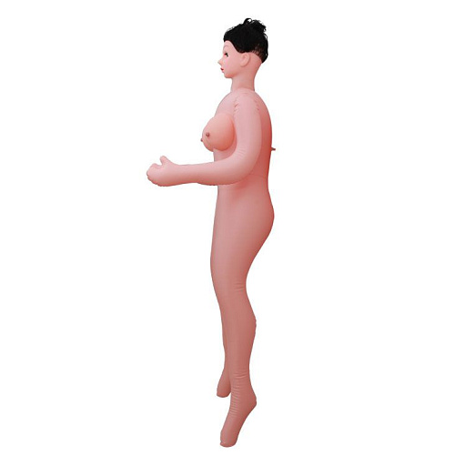 Кукла телесного цвета  с закрывающимися глазами, вибрацией и голосом Baile BM-015018