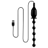 Чёрная, работающая от USB анальная цепочка с вибрацией NMC 7INCH VIBRATING BUTT BEADS WITH USB PLUG 111717