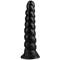 Чёрная винтообразная анальная втулка Сумерки богов 1015-37 BX DD (26 см)