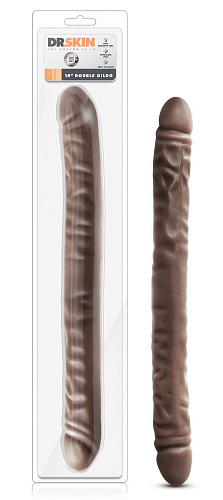 Коричневый двусторонний фаллоимитатор Blush Novelties 18 Inch Double Dildo BL-36796 (45,7 см)