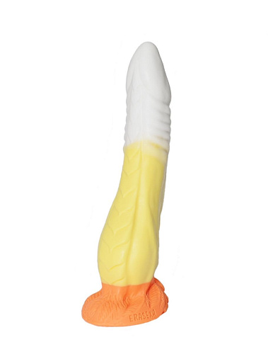 Бело-жёлтый фаллоимитатор Erasexa «Феникс» zoo32 (28 см)