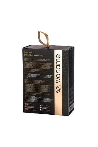 Золотистый клиторальный вибромассажёр WANAME Mirage 482003