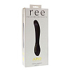 Чёрный перезаряжаемый вибратор Ree JUNO SILICONE RECHARGEABLE VIBE 350088 (20 см)