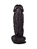 Большой чёрный фаллоимитатор на присоске LOVETOY (А-Полимер) 405500 (20,5 см)