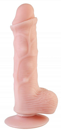 Телесный реалистичный фаллоимитатор с хребтом из киберкожи Сумерки богов 7101-01 BX DD (20 см)