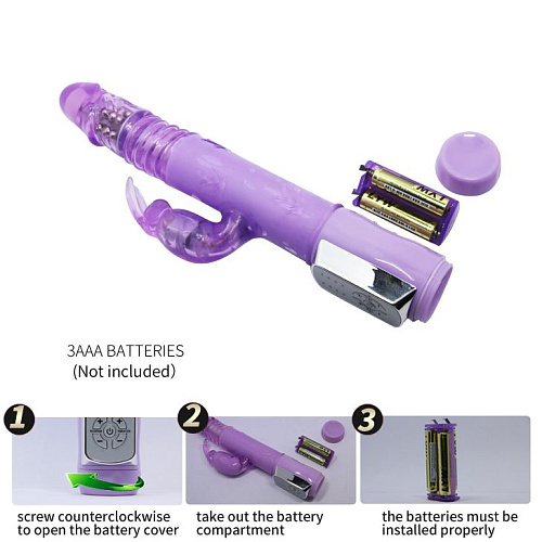 Сиреневый мультифункциональный вибратор Baile Deluxe Dreeam Lover BW-037351-1 (26 см)