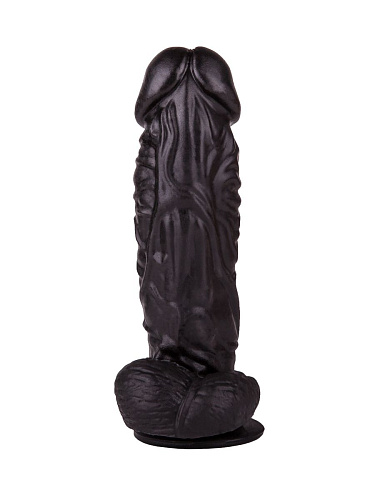 Большой чёрный фаллоимитатор на присоске LOVETOY (А-Полимер) 405500 (20,5 см)