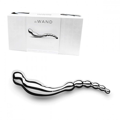 Серебристый анальный стимулятор Le Wand Swerve LW-024 (19,6 см)