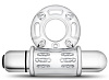 Прозрачное эрекционное виброкольцо Blush Novelties 10 Function Vibrating Mega Bull Ring BL-77912
