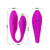 Вибратор для двоих с дистанционным управлением лилового цвета Baile Pretty Love Berny BI-014255