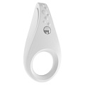 Белое эрекционное кольцо с вибрацией OVO B3 WHITE