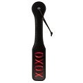 Чёрный пэддл с красной надписью Blush Novelties «XOXO» Paddle 520014 (32 см)