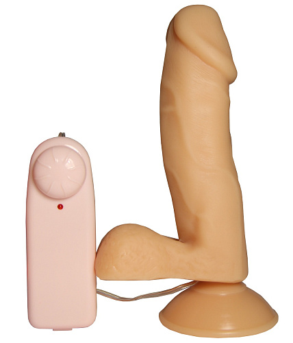 Телесный вибратор реалистичной формы Сумерки богов 104-07 CD DD (15,5 см)