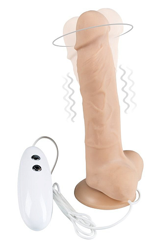 Телесный вибратор-ротатор на присоске Adrien Lastic Cesar Vibrator Rotator 20497 (17,5 см)