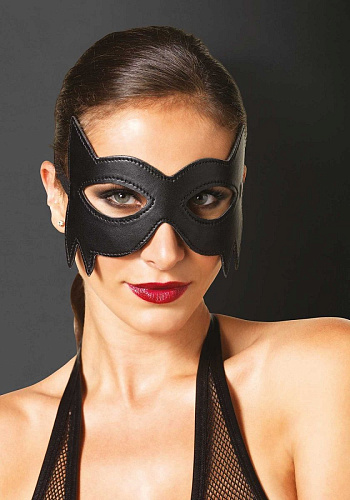 Чёрная маска женщины-кошки Leg Avenue KI2001
