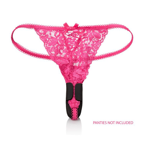 Чёрный вибростимулятор для ношения в трусиках California Exotic Novelties Lock-N-Play Remote Petite Panty Teaser SE-0077-50-3