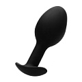 Чёрная анальная пробка Shots Media BV N 89 Self Penetrating Butt Plug SON089BLK (8,3 см)
