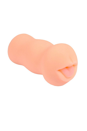 Мастурбатор-ротик телесного цвета с реалистичной внутренней текстурой Xise XS-MA60061