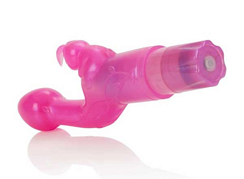 Розовый вибромассажёр California Exotic Novelties Bunny Kiss SE-0782-15-3